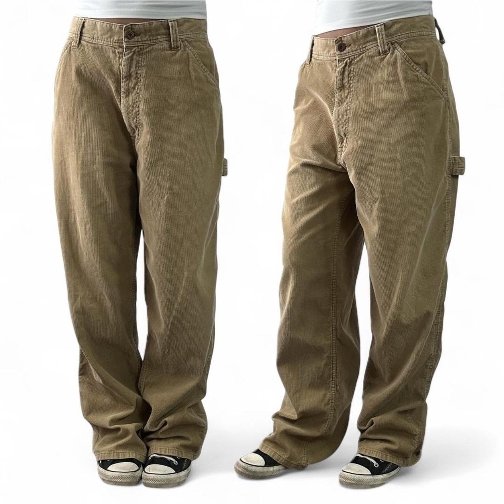 Urban UP Pipeline Corduroy Carpenter Pants Men's 36x30 Tan Workwear